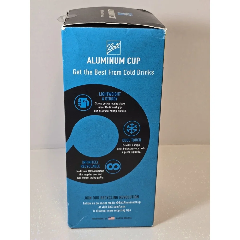 Recyclable Party Cups 20oz 8ct Packs Lot of 10 (2 Missing) Open Box‎ Unused